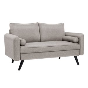 Vasagle-muebles de sala de estar para el hogar, tradicional, plegable, nórdico antiguo, de Tela Gris, sofá seccional - Product Image 1