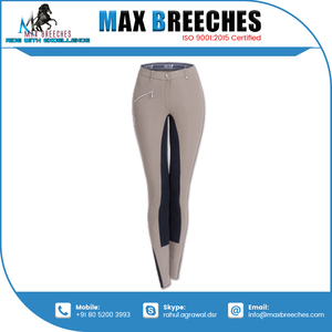 Pantalones de montar de asiento completo con logotipo personalizado con protección de nailon, venta al por mayor, espinilleras impresas personalizadas, ropa deportiva, calentadores de piernas - Product Image 2