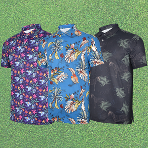 เสื้อโปโลผู้ชาย Handee พิมพ์ลายดิจิทัล แขนสั้น ทรงปกติ เป็นมิตรกับสิ่งแวดล้อม แห้งเร็ว ระบายอากาศได้ดี - Product Image 1