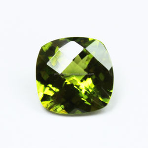 Mejor Venta de piedras preciosas de peridoto verde natural Fabricación Precio al por mayor Lote Cojín de piedra semipreciosa Peridoto en forma de mezcla ovalada - Product Image 6