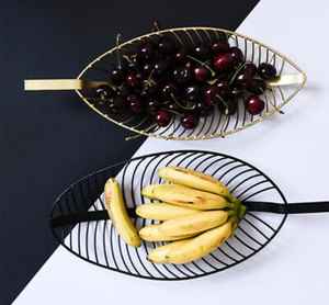 Plateau à fruits en métal avec design de feuilles, vente en gros, 1 pièce - Product Image 4