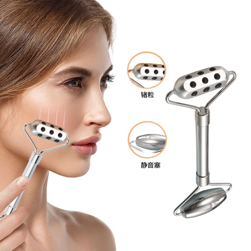 Inox переносная титановая или нержавеющая сталь магнитный германий Вибрационный массажер косметический массажный ролик