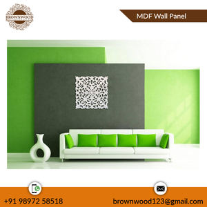 Panel de pared decorativo de forma cuadrada tallado a mano de madera MDF antigua de alta calidad Panel de pared de exportador exquisito Premium - Product Image 3