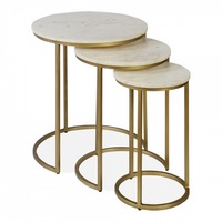 Table Basse Rectangulaire en Laiton Polonais et Verre