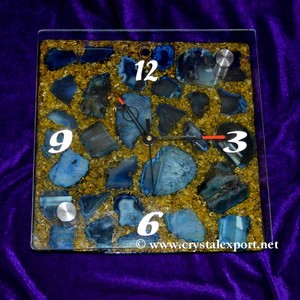 Best Value of Agate Slices Orgone Healing Clocks : Agate Slices Orgone Healing Clocks for Sale - Product Image 1