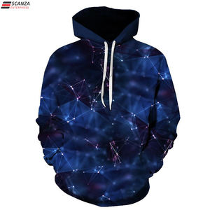 100% algodón poliéster personalizado invierno térmico impreso 3D bordado Diseño hombres Sudadera con capucha de alta calidad en blanco cuello con capucha invierno - Product Image 5