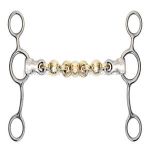 Pouce Tom cheval en acier inoxydable avec embout à maillons en cuivre/mors à maillons en cuivre cheval avec embout à maillons en cuivre/ - Product Image 3