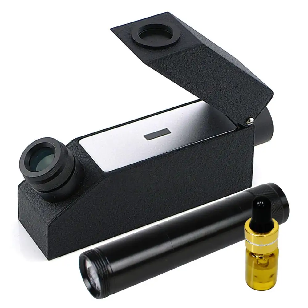 גמולוגיה חן רן Refractometer w/מונוכרומטי אור מסנן מקטב עדשת 1.30 ~ 1.81 RI טווח