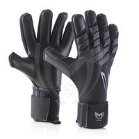 Gants de gardien de but de football professionnels en latex, paume plate, entraînement sportif, logo personnalisé imprimé