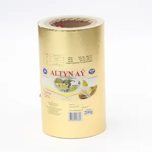 Tratamiento impreso y rollo de papel con respaldo de papel de aluminio para embalaje de mantequilla de margaritas