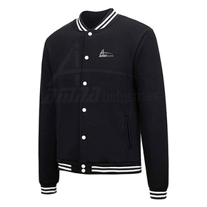 รุ่นใหม่ผู้ชายแฟชั่นแจ็คเก็ตตัวแทนสีดำที่กำหนดเองแจ็คเก็ตตัวแทนใน Moq ต่ำ - Product Image 2