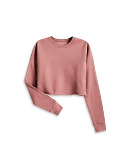 Sudadera corta con Logo personalizado para mujer, de alta calidad, para gimnasio - Product Image 1
