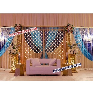 เทียนฉากหลังเวทีแต่งงานเทียนผนังสำหรับพิธีฉากหลังตกแต่งเวทีฉากหลัง - Product Image 1