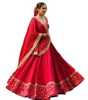 Bright Red Color Designer Custom Size Bridal Lehenga Choli or Wedding Lehenga Suit/ Saree For Wedding Festival Wear 2022 India