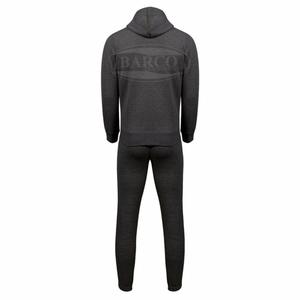 Survêtements pour hommes à capuche de haute qualité, imprimés sur mesure, grandes tailles, avec logo personnalisé et étiquette au col, en tissu molletonné en coton - Product Image 4