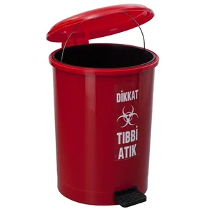 Plastic Medical Waste Bin 10 LT with inner bucket and pedal. in different colors. Best qualities and Factory sell.