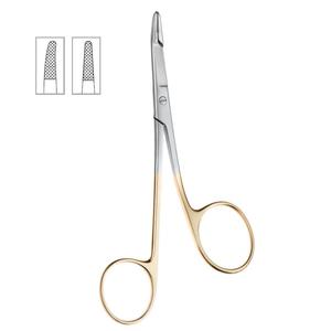 Foster Gilles 12cm Porte-aiguille manuel et ciseaux Combo Instruments chirurgicaux droits ou incurvés Base - Product Image 1