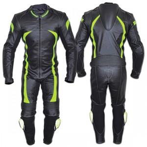 Combinaison pour homme en cuir avec logo personnalisé Vêtements de moto et de course automobile à séchage rapide du Pakistan - Product Image 3