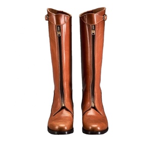 Botas de Polo de Cuero Genuino Más Vendidas, Duraderas para Montar a Caballo, 100% Cuero de Alta Calidad, Marca Internacional Estándar - Product Image 1