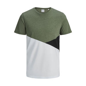 เสื้อยืดคอกลมคอกลมสำหรับออกกำลังกายเสื้อผ้าออกกำลังกายผ้าสแปนเด็กซ์ดีไซน์พิมพ์ซับลิเมชันสีพื้นสำหรับใส่ออกกำลังกายในยิมแบบมืออาชีพ - Product Image 1