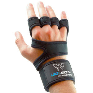 Guantes de levantamiento de pesas con logotipo personalizado para gimnasio Hombres Mujeres disponibles Entrenamiento Fitness Levantamiento de pesas Guantes de gimnasio Hombres Unisex - Product Image 5