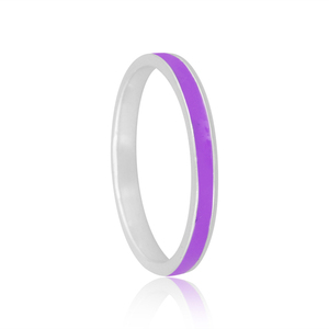 Handmade Sterling <b>Silver</b> Enamel Statement Band <b>Ring</b> Jewelry For Women Gift For Her Dainty Collection - Product Image 3