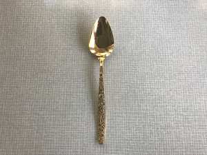 Ensemble de cuillères en acier inoxydable fini miroir en cuivre doré luxueux matériau en métal pour les mariages hospitalité Fine Dining-Made India - Product Image 6