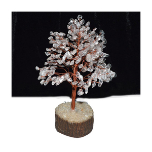 ต้นไม้: ต้นไม้หินควอตซ์คริสตัลดูธรรมชาติด้วยลวดทองแดง - Product Image 1