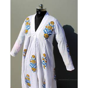Robe d'été en coton à manches longues pour femmes, nouvelle collection - Product Image 3