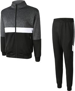 Ensemble 2 pièces de fitness avec logo brodé en polaire éponge personnalisée Vêtements de sport pour hommes Survêtement unisexe le plus vendu - Product Image 2