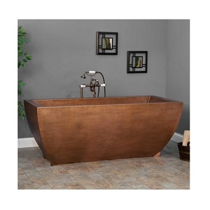Baignoire en cuivre, taille et forme personnalisées, accessoires de salle de bain, baignoire à prix abordable - Product Image 1