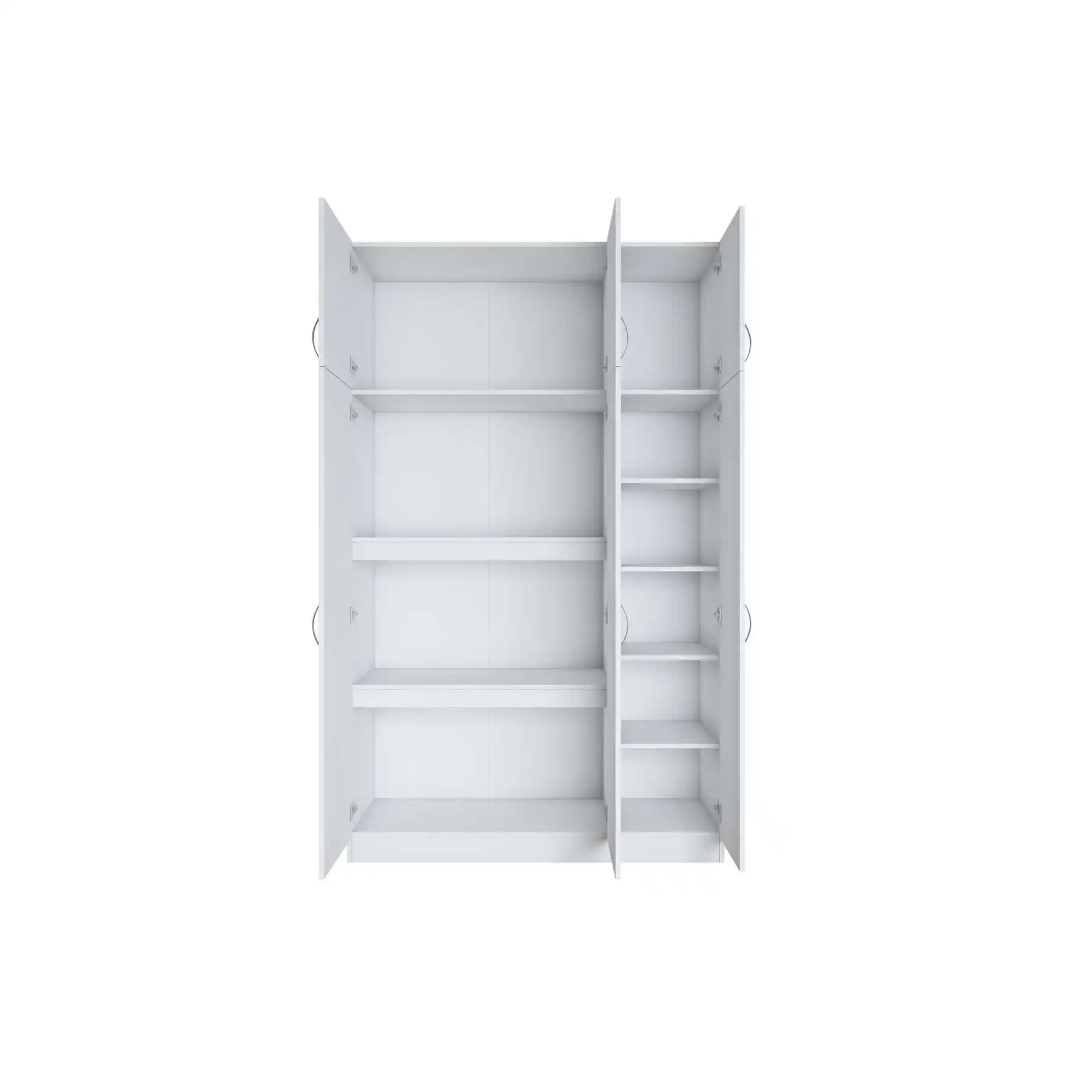 Rani BA104 Cupboard With Doors 239 cm White Wardrobe For Quilt Pillow Blanket Modern Design Wholesale Furniture 1989
