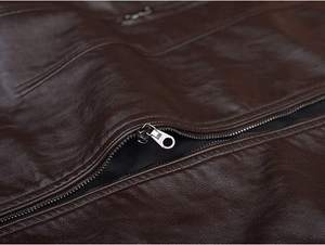 ผลิตภัณฑ์ขายร้อนที่ดีที่สุดในช่วงฤดูหนาวของผู้ชายแจ็คเก็ตหนังบางออกแบบที่กำหนดเอง - Product Image 4