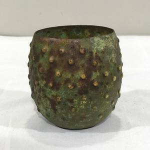 Tazón de vela grande de Metal con textura de diamante, tazón de vela de alta calidad con textura gris - Product Image 4