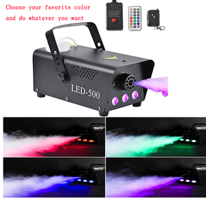 Máquina de humo led para <span class=keywords><strong>DJ</strong></span>, máquina de humo con Control remoto para fiesta de boda, efecto de escenario, 500W, RGB controlable, 3 en <span class=keywords><strong>1</strong></span> - Product Image 1