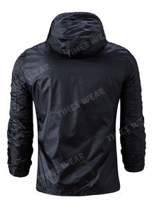 Chaqueta con cordones para hombre, chaqueta informal y profesional, elegante, con capucha, lisa, última moda, Primavera - Product Image 4