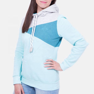 Sudadera con capucha y pantalón corto para mujer, ropa deportiva de algodón de alta calidad, con logotipo personalizado, conjunto de 2 piezas - Product Image 6