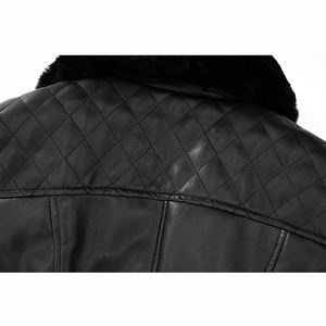 Chaqueta de Piel Auténtica de Invierno con Diseño Interior Cálido, Reversible, con Cremallera, Ajustada, Impermeable, Rellena de Plumón, de Alta Calidad - Product Image 3