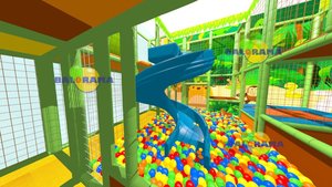 Parque de juegos interactivo para interiores, parque de juegos de jungla, piscina de bolas, 6x6x3,5 metros, diseño especial, empresa fabricante - Product Image 6