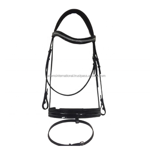 Relleno suave de cuero de alta calidad, con Stich de mano, banda para cejas de cristal ostentosa, brida de caballo - Product Image 1