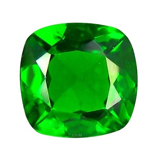 Diópsido de cromo natural cortado con cojín de 5mm al por mayor, estrella de cristal verde suelta facetada de calidad fina, cromo ruso excelente - Product Image 1