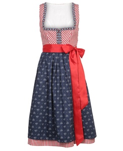 Wholesale Ladies Dirndl Dress 100% Cotton Printed <strong>Frock</strong> and Silk Ribbon / Custom Dirndl Dress / German Dirndl Dress - Product Image 1