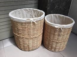 Grand/moyen/petit STANDING seau de rangement intérieur domestique durable de haute qualité poubelle en rotin du Vietnam - Product Image 6