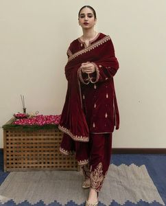 Qiao — belle robe pantalon longue, broderie avec des perles de verre de cristal, dbka, travail pour vêtements de fête, mariage @ 2022 - Product Image 1