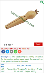 Tornillo de anillo de madera con tuerca voladora GS 1337 para herramientas de joyería-Herramientas de joyería - Product Image 2