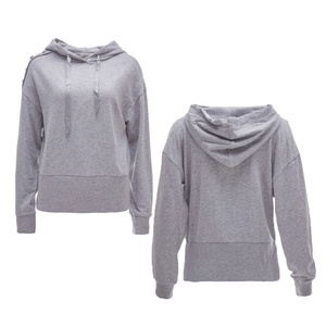 Sudadera con Capucha forrada de satén con estampado de algodón 100% de peso pesado Unisex, jersey de mujer con hombros caídos y logotipo personalizado, Invierno frontal - Product Image 1