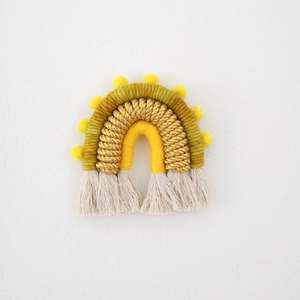 High QualityFiber Art Rainbow "Golden Glow" - Product Image 1