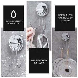 Taili Powerful Stainless Waterproof and Greaseproof Vacuum Suction Double <strong>Hooks</strong> for <strong>Kitchen</strong> - Product Image 2