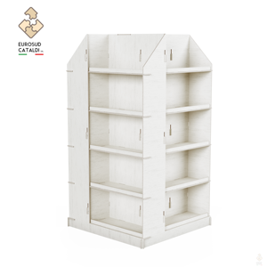 Incredibile display in legno ad incastro. Made in Italy in betulla altezza 165 cm per negozi e supermercati. - Product Image 5