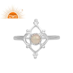 Bague en pierre précieuse d'opale éthiopienne, argent fin, tendance 925, bijou classique fait à la main, vente en gros - Product Image 1